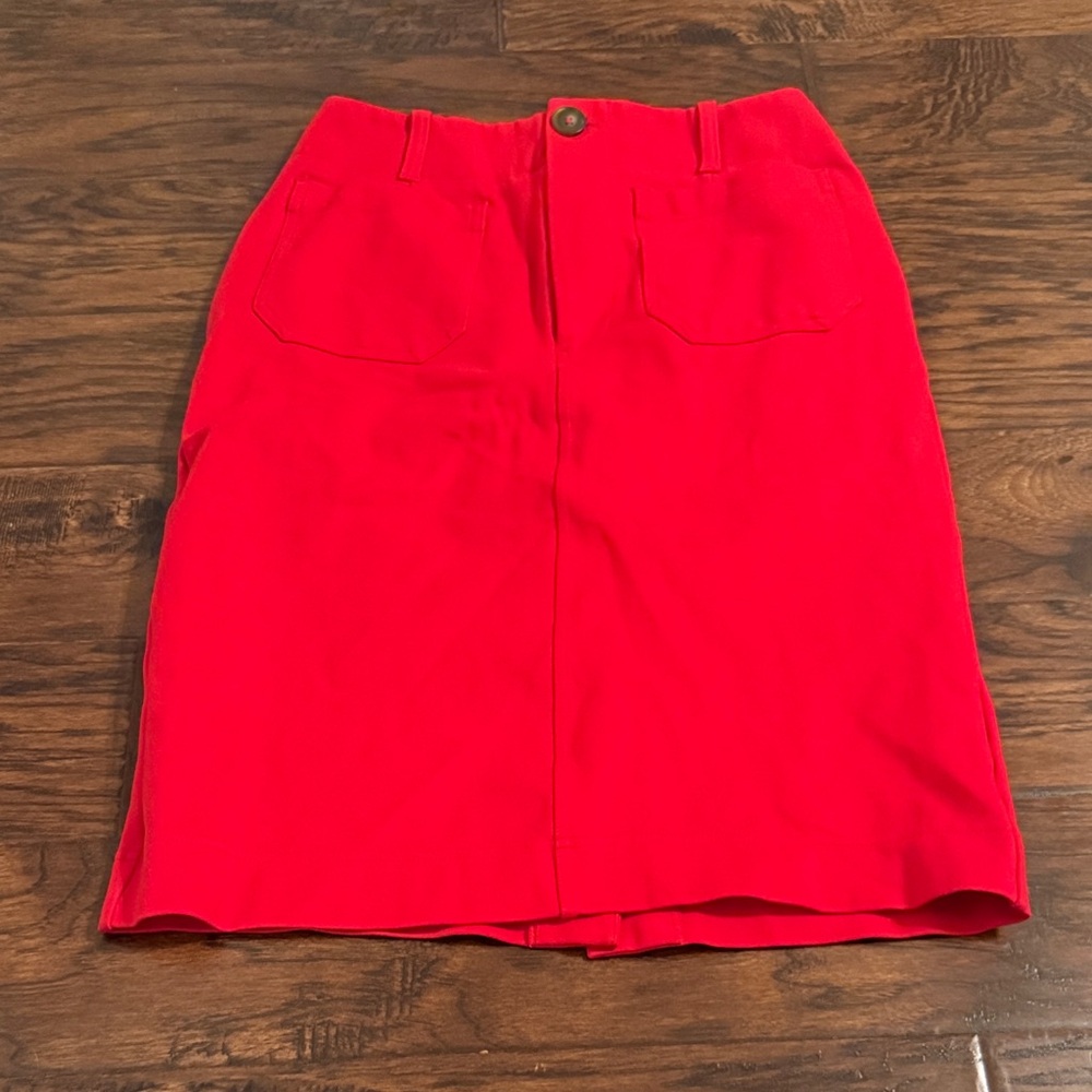 Maeve by Anthropologie Red Pencil Skirt